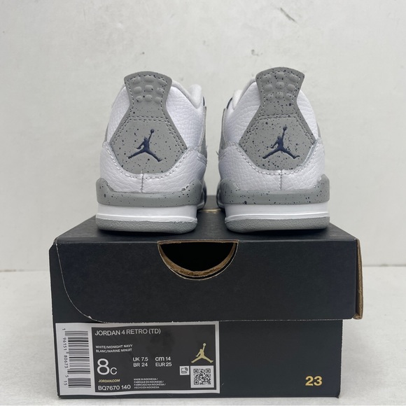 Nike Air Jordan 4 Retro TD “Midnight Navy” 2023 - Picture 4 of 4